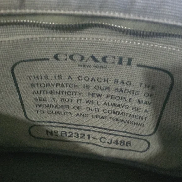 Coach Gray and Black Men's Messenger Bag with Burgundy Accents